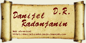 Danijel Radonjanin vizit kartica